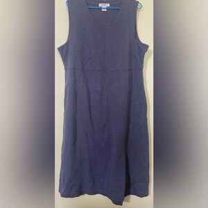 Eddie Bauer Grey Knit Midi Dress